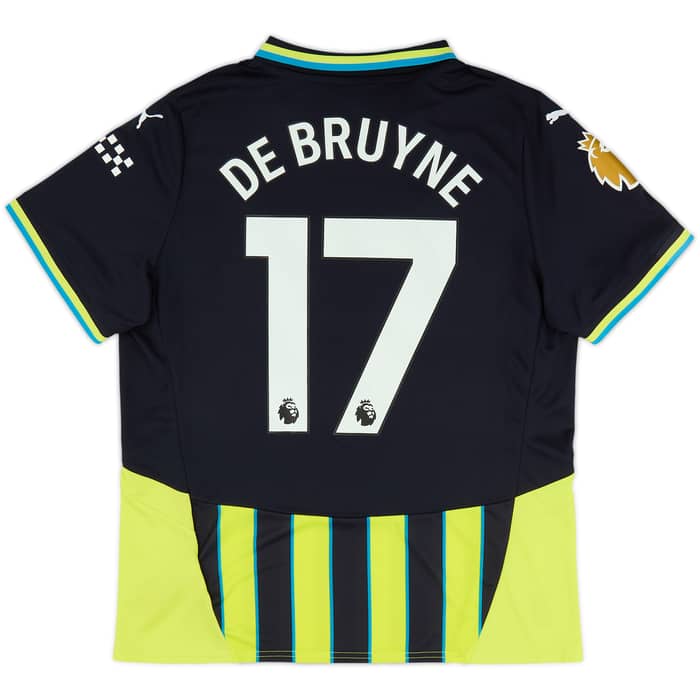 2024-25 Manchester City Away Shirt De Bruyne #17 (Women's XL)