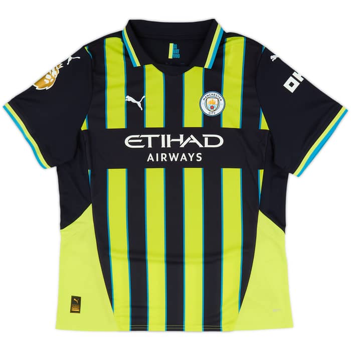 2024-25 Manchester City Away Shirt De Bruyne #17 (Women's XL)