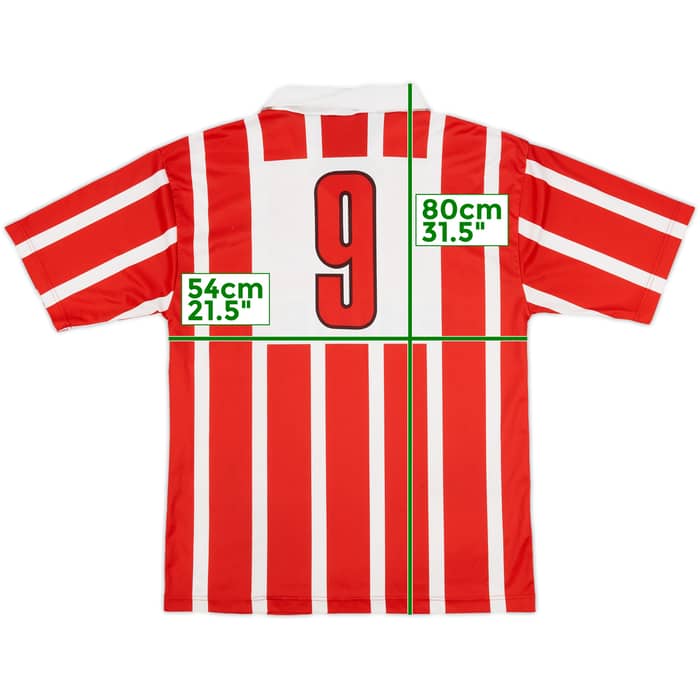 1990-92 PSV Home Shirt #9 (Romario) - 8/10 - (XL)