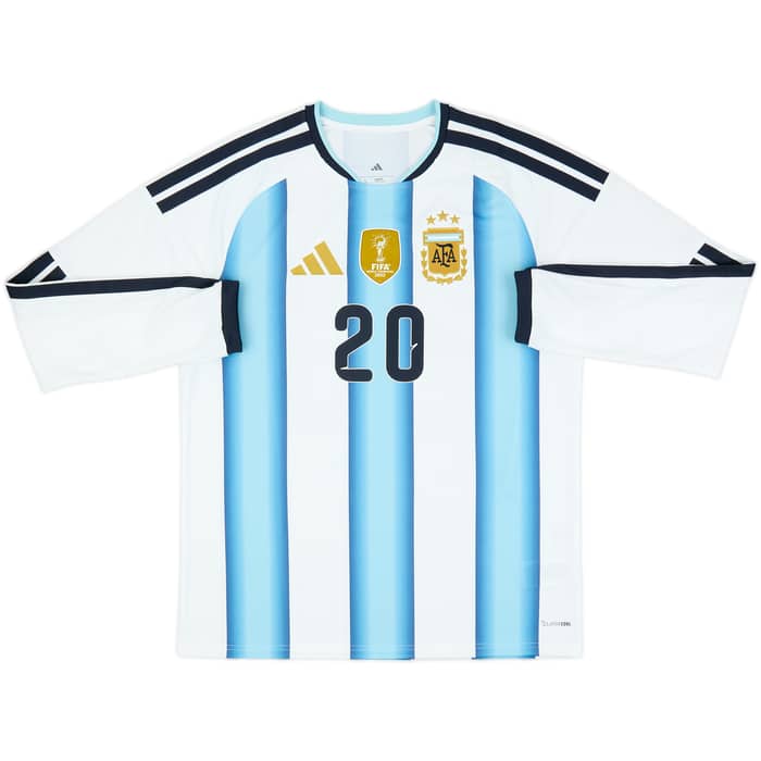 2026-27 Argentina Home L/S Shirt Mac Allister #20