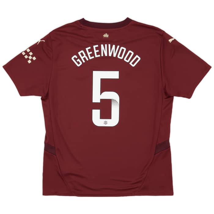 2024-25 Manchester City Women's Third Shirt Greenwood #5 (Unisex Fit)