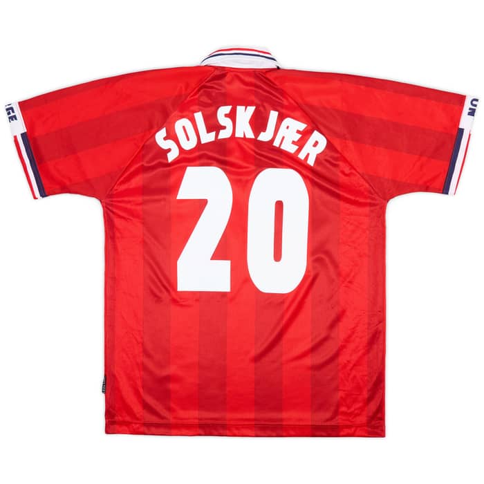 1998-00 Norway Home Shirt Solskjaer #20 - 8/10 - (XL)