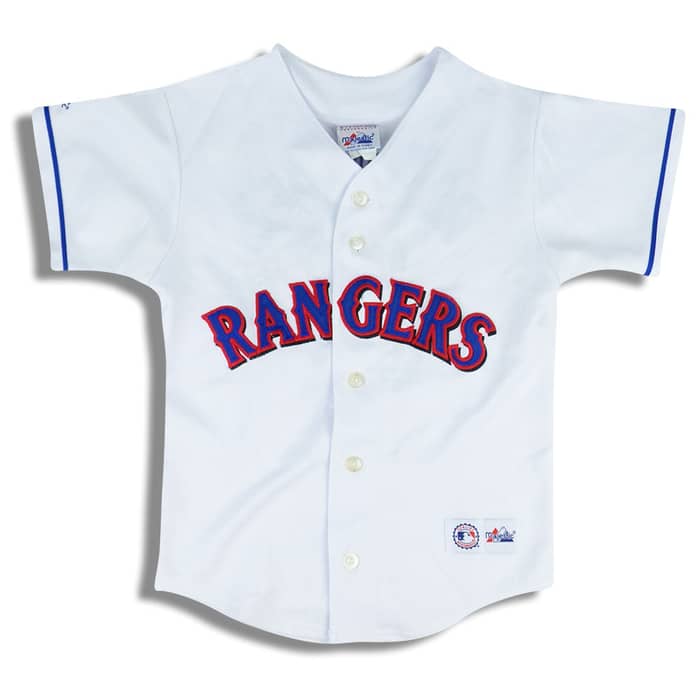 2001-03 Texas Rangers Rodriguez #3 Majestic Jersey (Home) Y