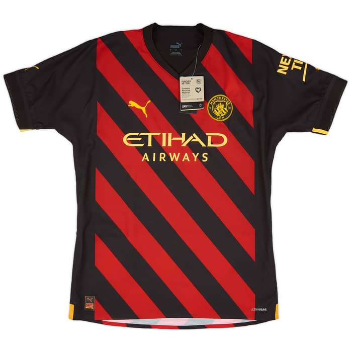 2022-23 Manchester City Player Issue Away European Shirt De Bruyne #17