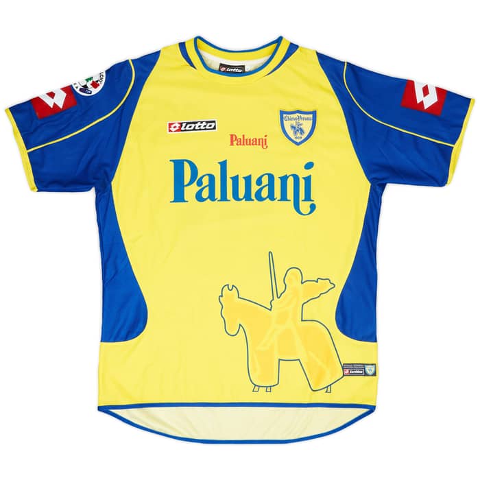 2004-05 Chievo Verona Match Worn Home Shirt De Franceschi #16