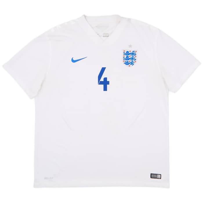 2014-15 England Home Shirt Gerrard #4 - 5/10 - (XL)