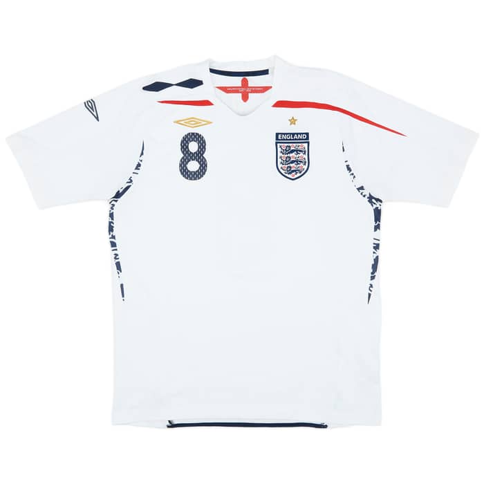 2007-09 England Home Shirt Lampard #8 - 6/10 - (L)