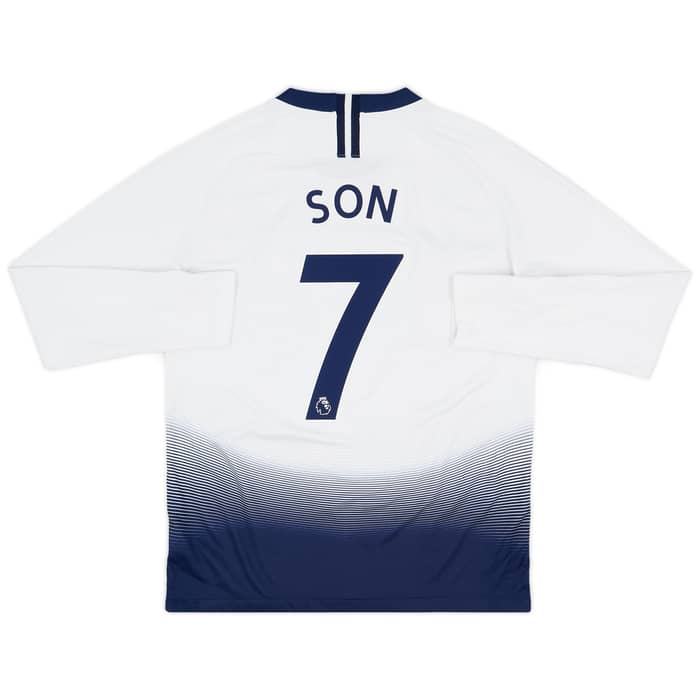2018-19 Tottenham Home L/S Shirt Son #7 - 8/10 - (M)