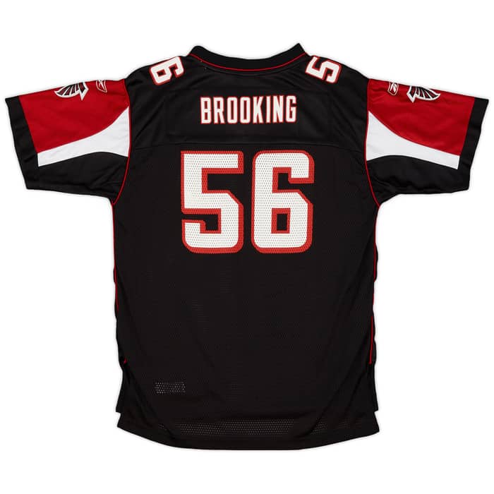 2005-06 Atlanta Falcons Brooking #56 Reebok On Field Alternate Jersey - 9/10 - (XL.Boys)