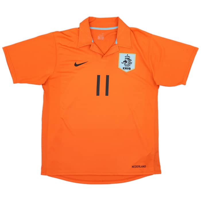 2006-08 Netherlands Home Shirt Robben #11 - 9/10 - (L)
