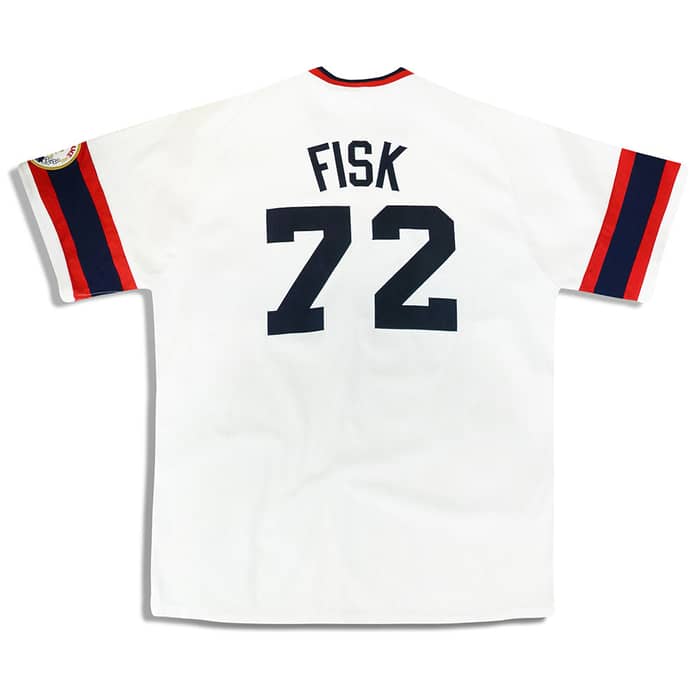 1983 Chicago White Sox Fisk #72 Mitchell & Ness Cooperstown Collection Jersey (Home) XXL