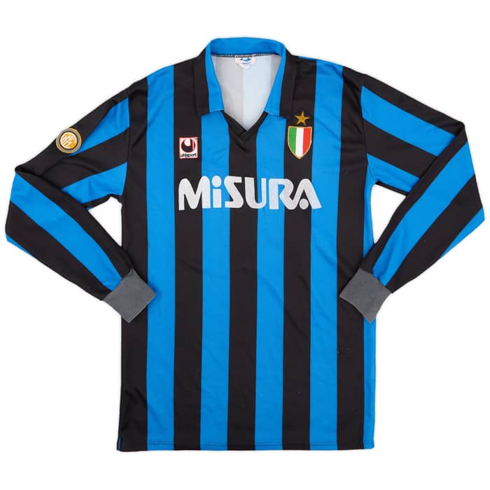 1989-90 Inter Milan Home L/S Shirt - 6/10 - (L)
