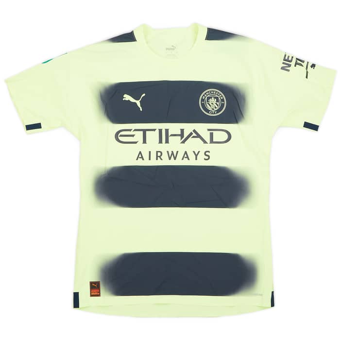 2022-23 Manchester City Match Issue Carabao Cup Home Shirt Wilson-Esbrand #97