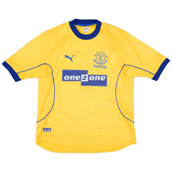 2000-01 Everton Away Shirt Gascoigne #18 - 6/10 - (L)