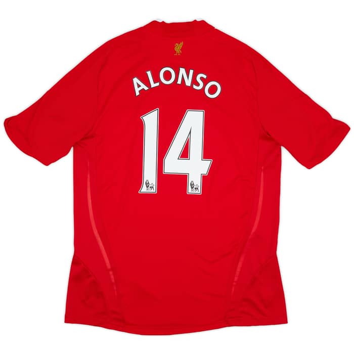 2008-10 Liverpool Home Shirt Alonso #14