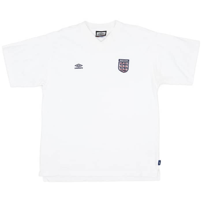 2000-02 England Umbro Cotton Tee - 8/10 - (XL)