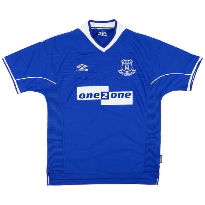 1999-00 Everton Home Shirt Collins #7 - 9/10 - (L)