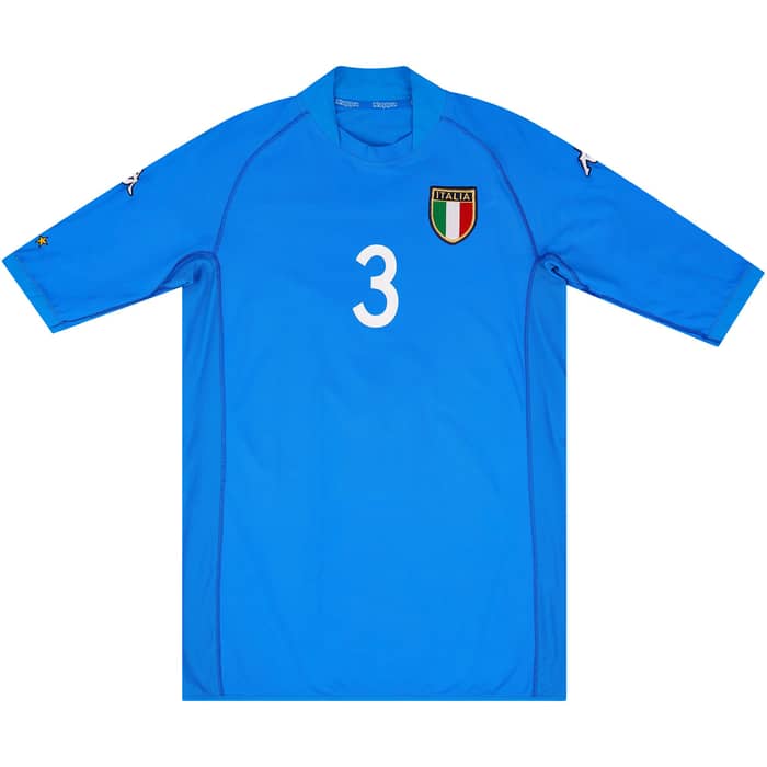 2002 Italy Home Shirt Maldini #3