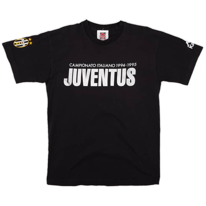 1995-96 Juventus Kappa 'Campionato Italiano 1994-95' Cotton Tee - 7/10 - (L)