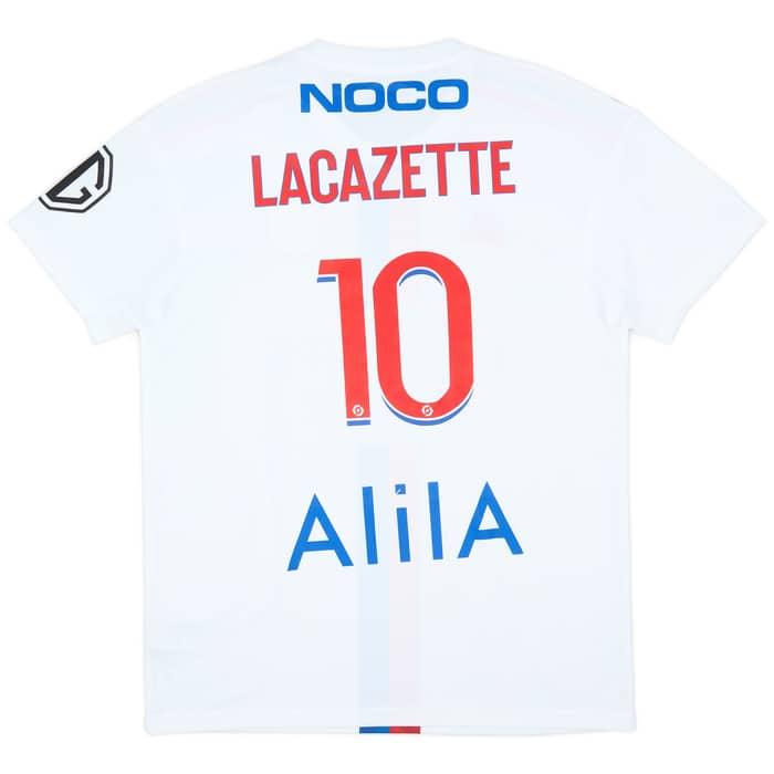 2022-23 Lyon Match Issue Home Shirt Lacazette #10
