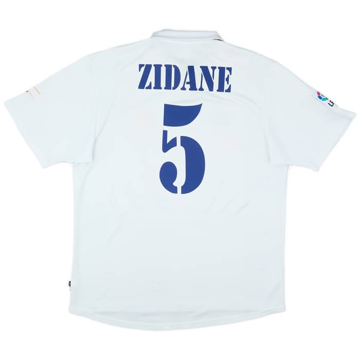2001 Real Madrid Home Shirt Zidane #5 - 7/10 - (L)