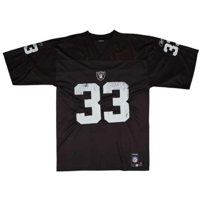 2007 Oakland Raiders Rhodes #33 Reebok Replica Home Jersey - 6/10 - (M)