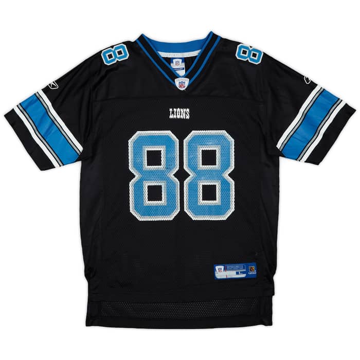 2005-06 Detroit Lions M.Williams #88 Reebok On Field Alternate Jersey - 8/10 - (L.Boys)