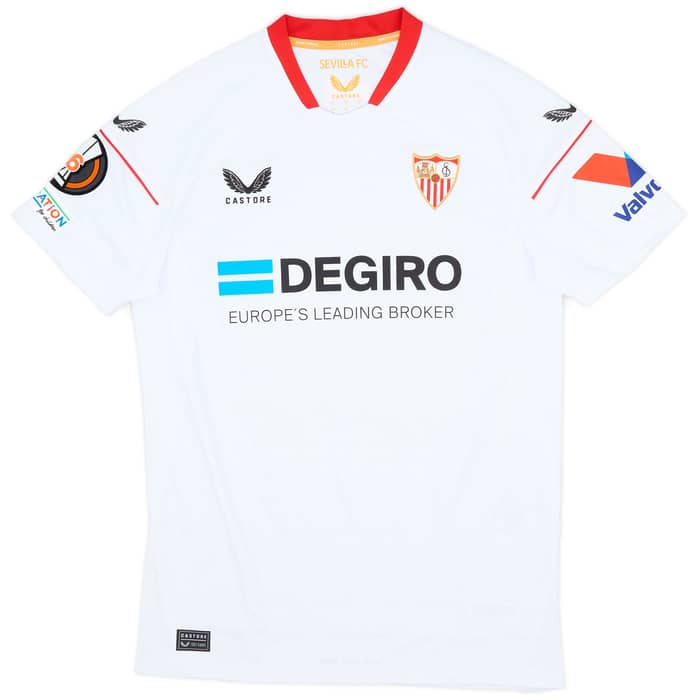 2022-23 Sevilla Match Issue Europa Issue Home Shirt Bryan #25