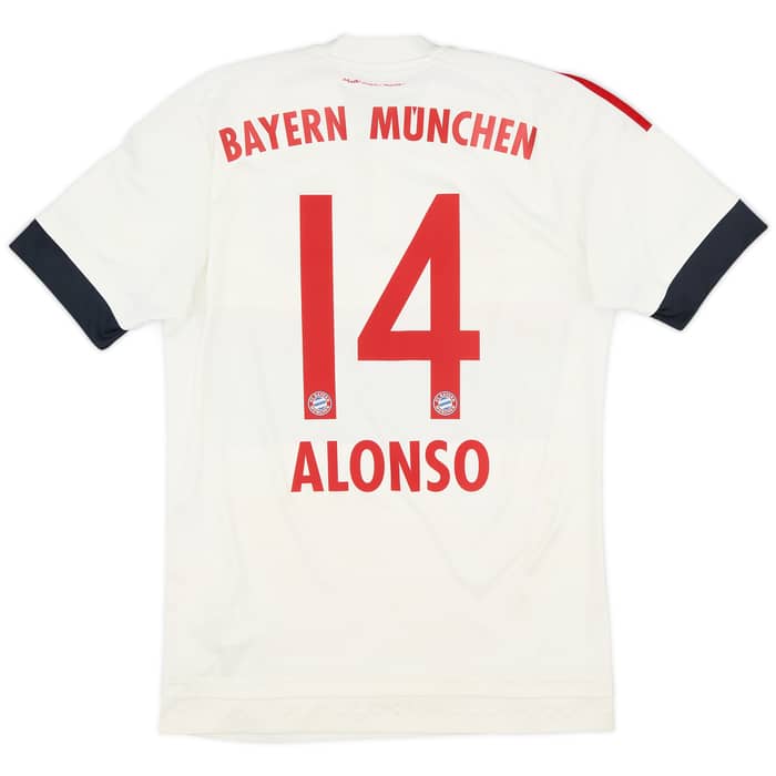 2015-16 Bayern Munich Away Shirt Alonso #14 - 5/10 - (S)