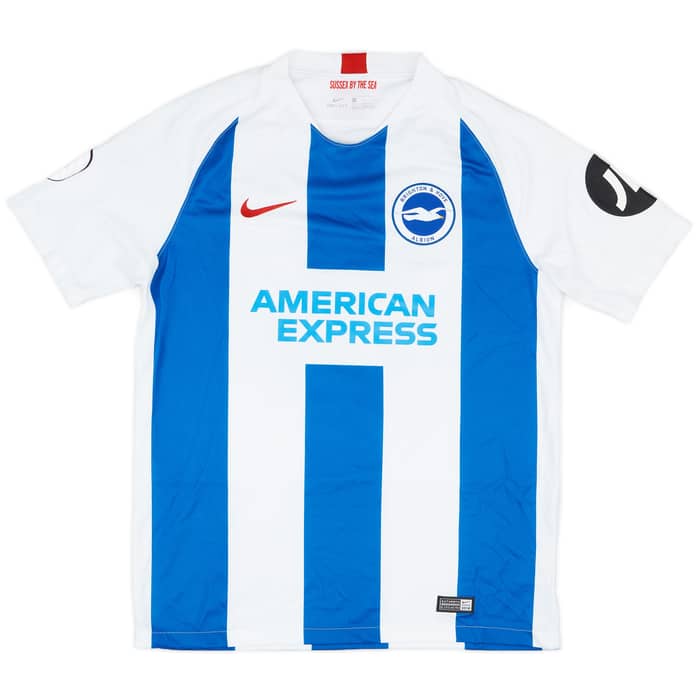 2018-19 Brighton Match Issue Home Shirt Balogun #14