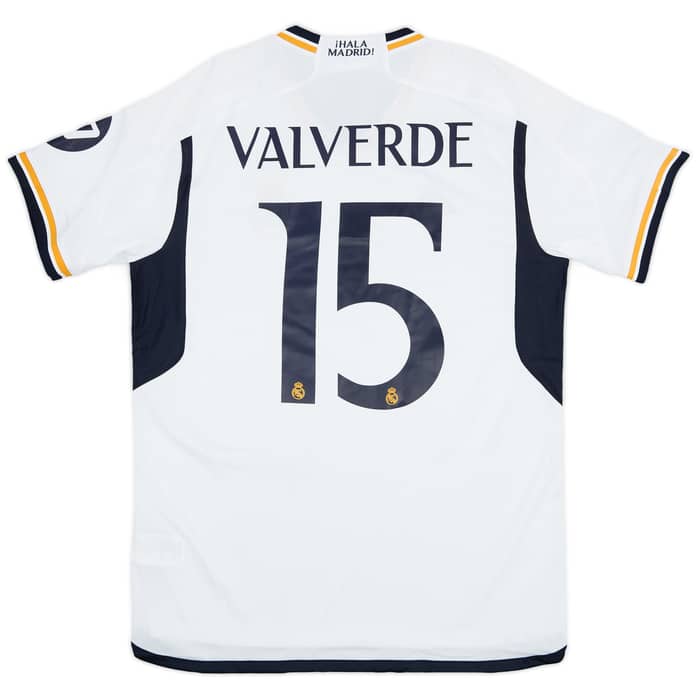 2023-24 Real Madrid Home Shirt Valverde #15 (L)