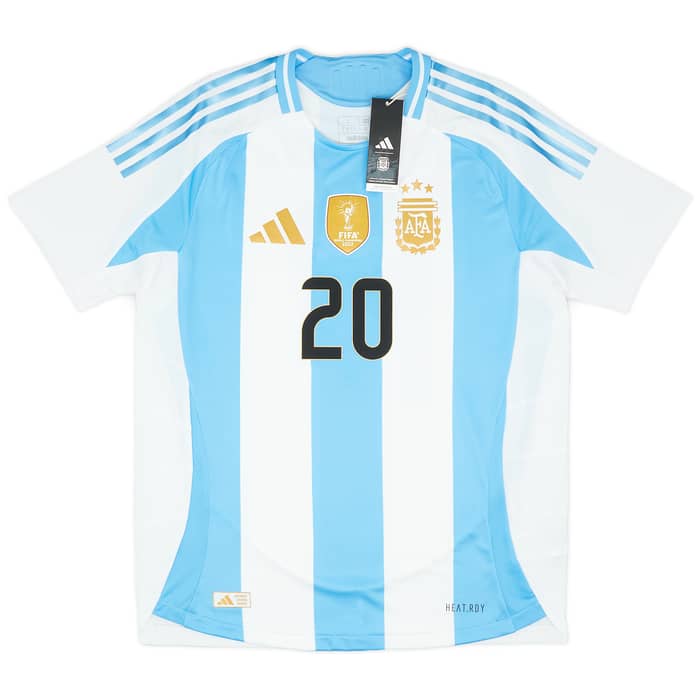 2024-25 Argentina Authentic Home Shirt Mac Allister #20