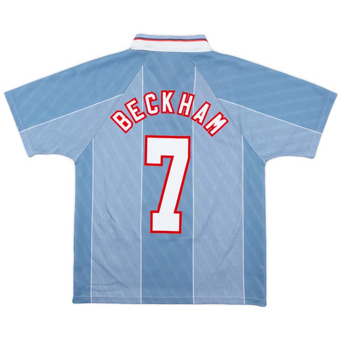 1996-97 England Away Shirt Beckham #7 - 8/10 - (M)