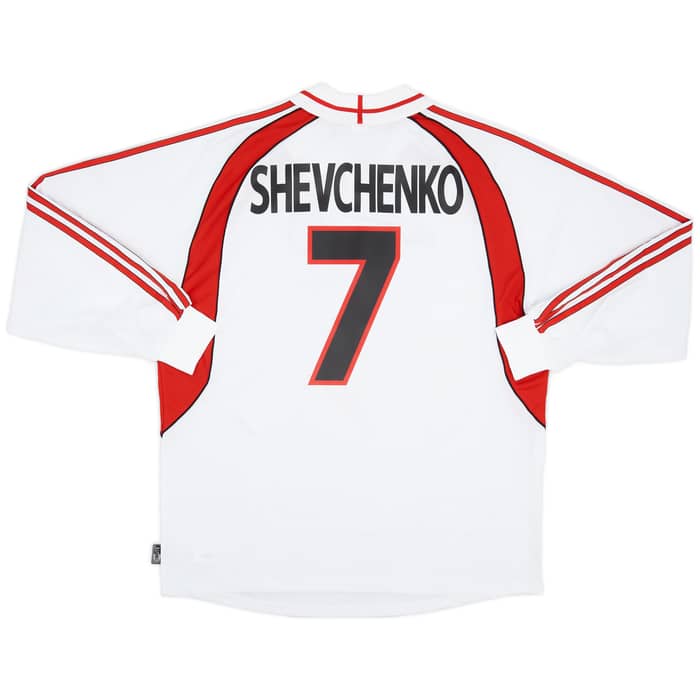 2000-02 AC Milan Away L/S Shirt Shevchenko #7 (XL)