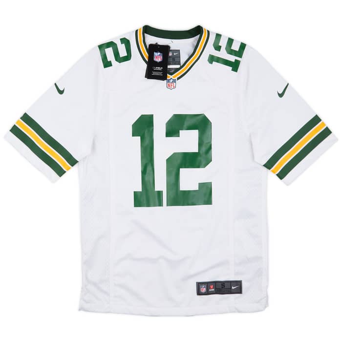 2012-22 Green Bay Packers Rodgers #12 Nike Game Away Jersey (S)