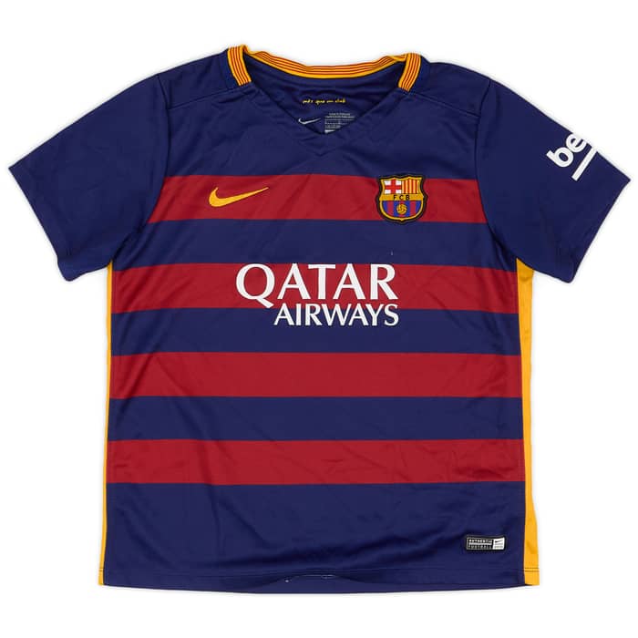 2015-16 Barcelona Home Shirt - 8/10 - (S.Boys)