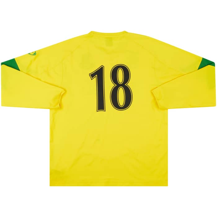 2004 Chester City Match Worn 'Wayne Brown Testimonial' Away L/S Shirt #18