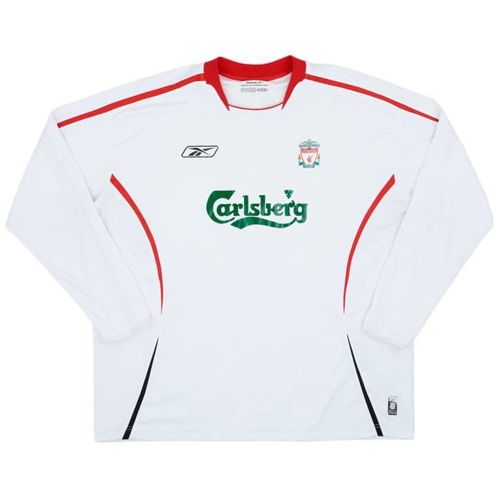 2005-06 Liverpool Away L/S Shirt Gerrard #8 - 7/10 - (XXL)