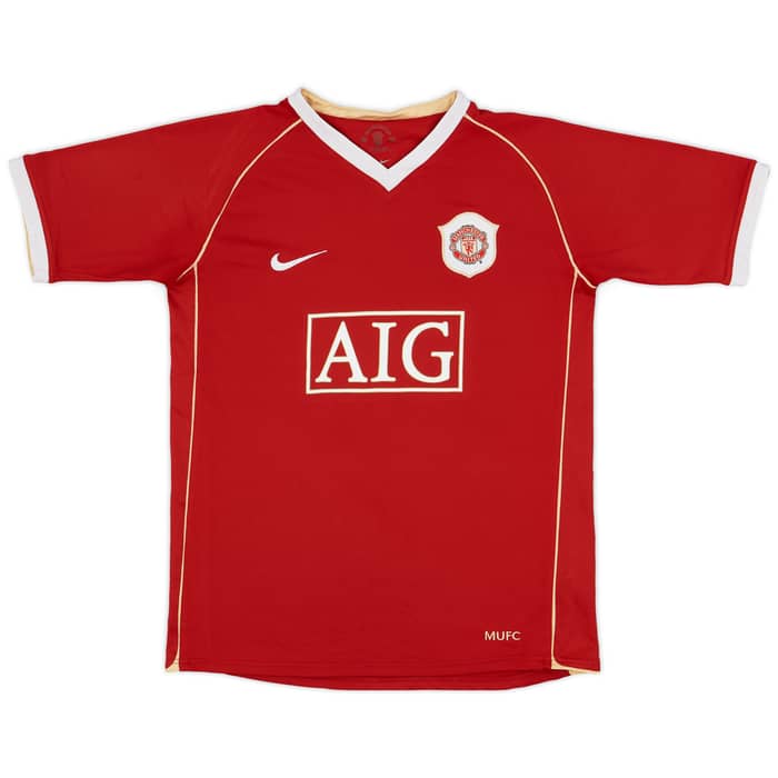 2006-07 Manchester United Home Shirt Rooney #8 - 8/10 - (XL.Boys)