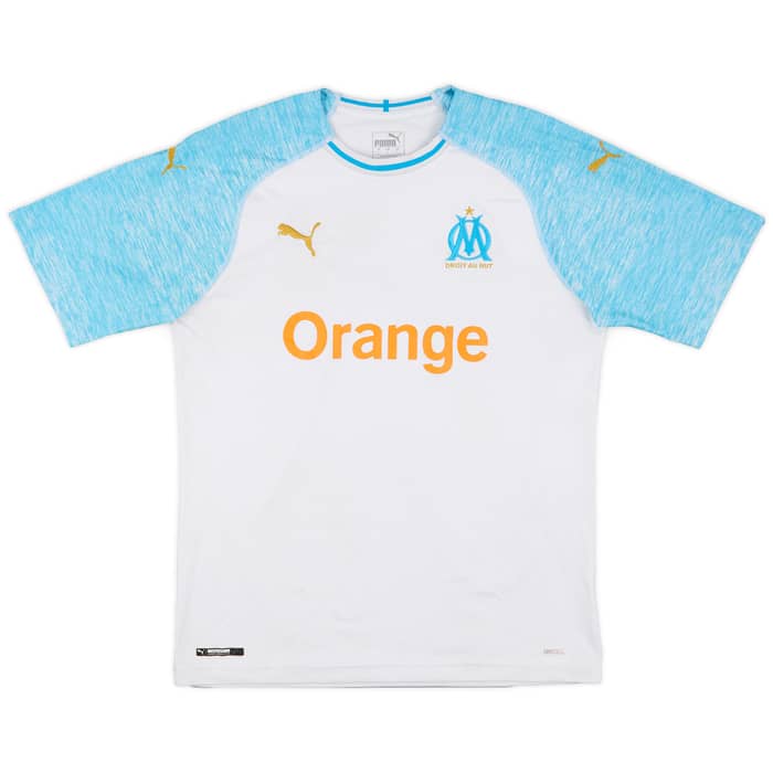 2018-19 Olympique Marseille Home Shirt L.Ocampos #5 - 6/10 - (L)