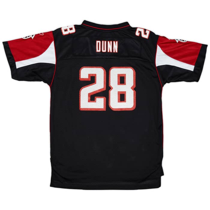 2005-06 Atlanta Falcons Dunn #28 Reebok On Field Alternate Jersey - 9/10 - (XL.Boys)