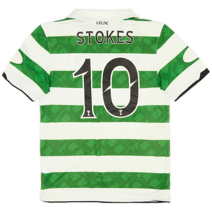 2010-12 Celtic Home Shirt Stokes #10 - 6/10 - (S)