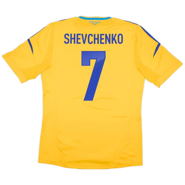 2011-13 Ukraine Home Shirt Shevchenko #7 - 8/10 - (M)