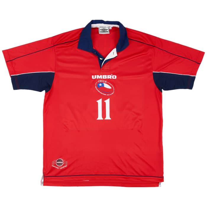 2000-01 Chile Home Shirt Salas #11 - 9/10 - (L)