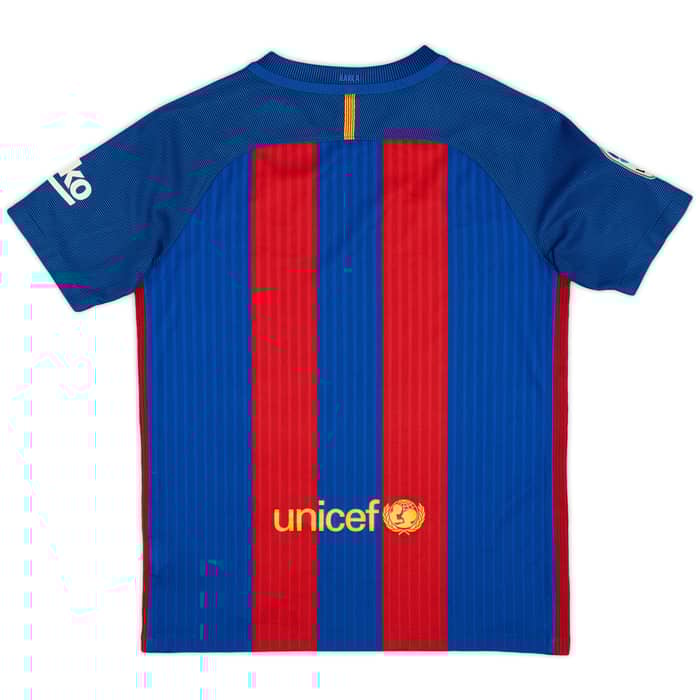 2016-17 Barcelona Home Shirt - 9/10 - (L.Boys)