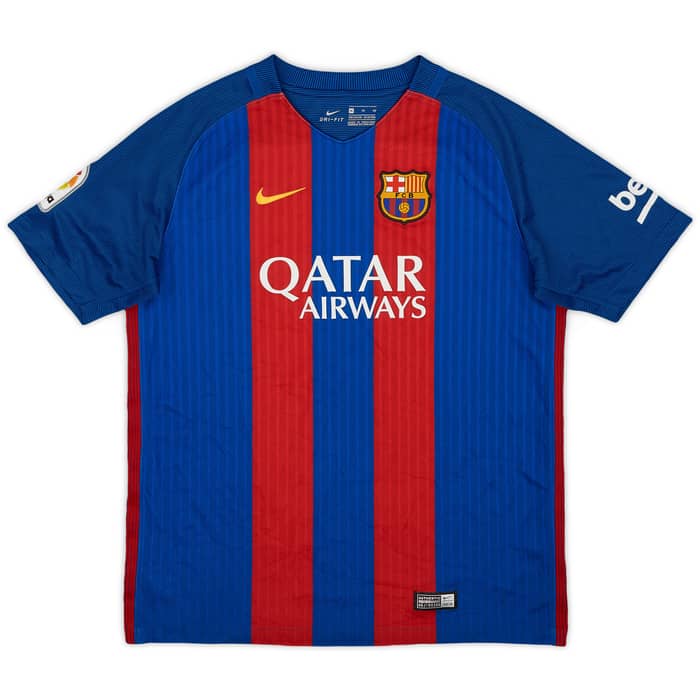 2016-17 Barcelona Home Shirt - 9/10 - (XL.Boys)