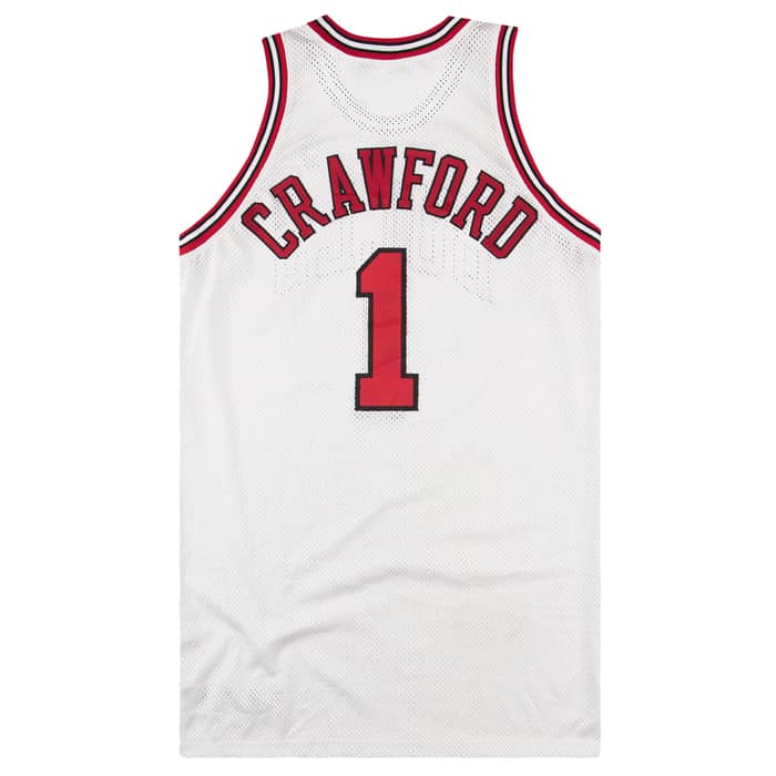 2002-03 Game Worn Chicago Bulls Crawford #1 Nike Jersey (Home) XL
