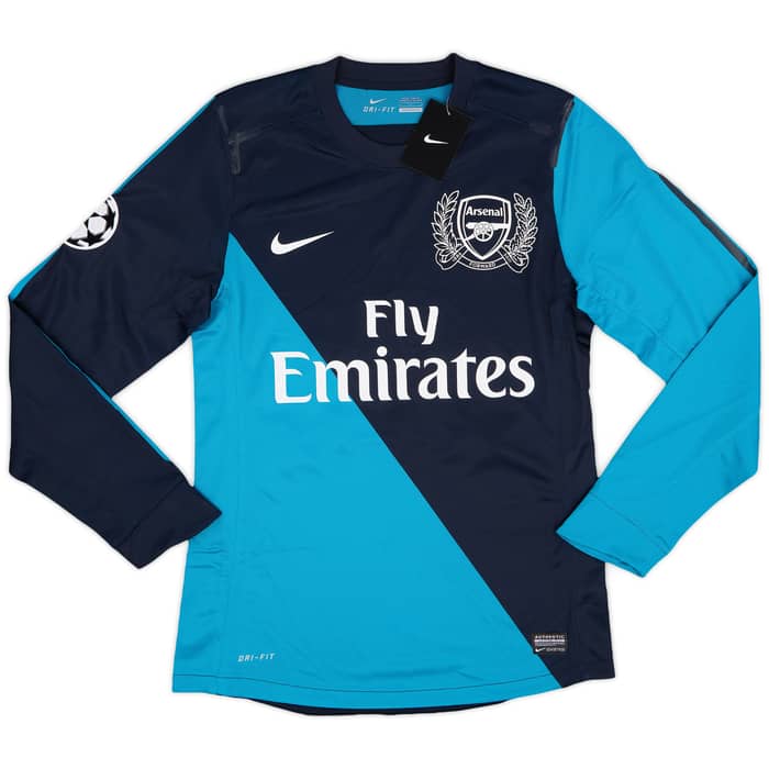 2011-12 Arsenal Player Issue Away L/S Shirt Henry #12 (M)