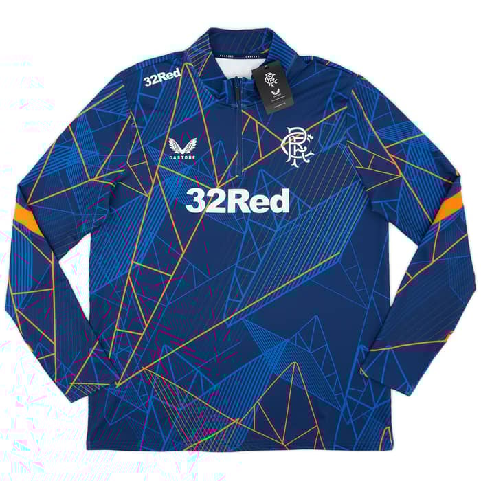 2024-25 Rangers Castore Pre-Match 1/4 Zip Top