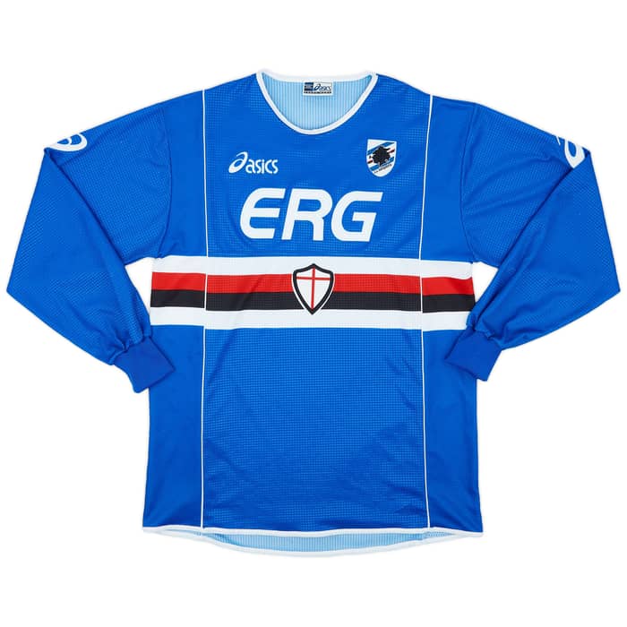 2002-03 Sampdoria Home L/S Shirt Valtolina #97 - 8/10 - (XL)